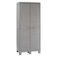Toomax Kunststoffschrank Woodys grau Kunststoff B/H/L: ca. 182x46x78 cm Woodys - grau (78,00/182,00/46,00cm) - Toomax