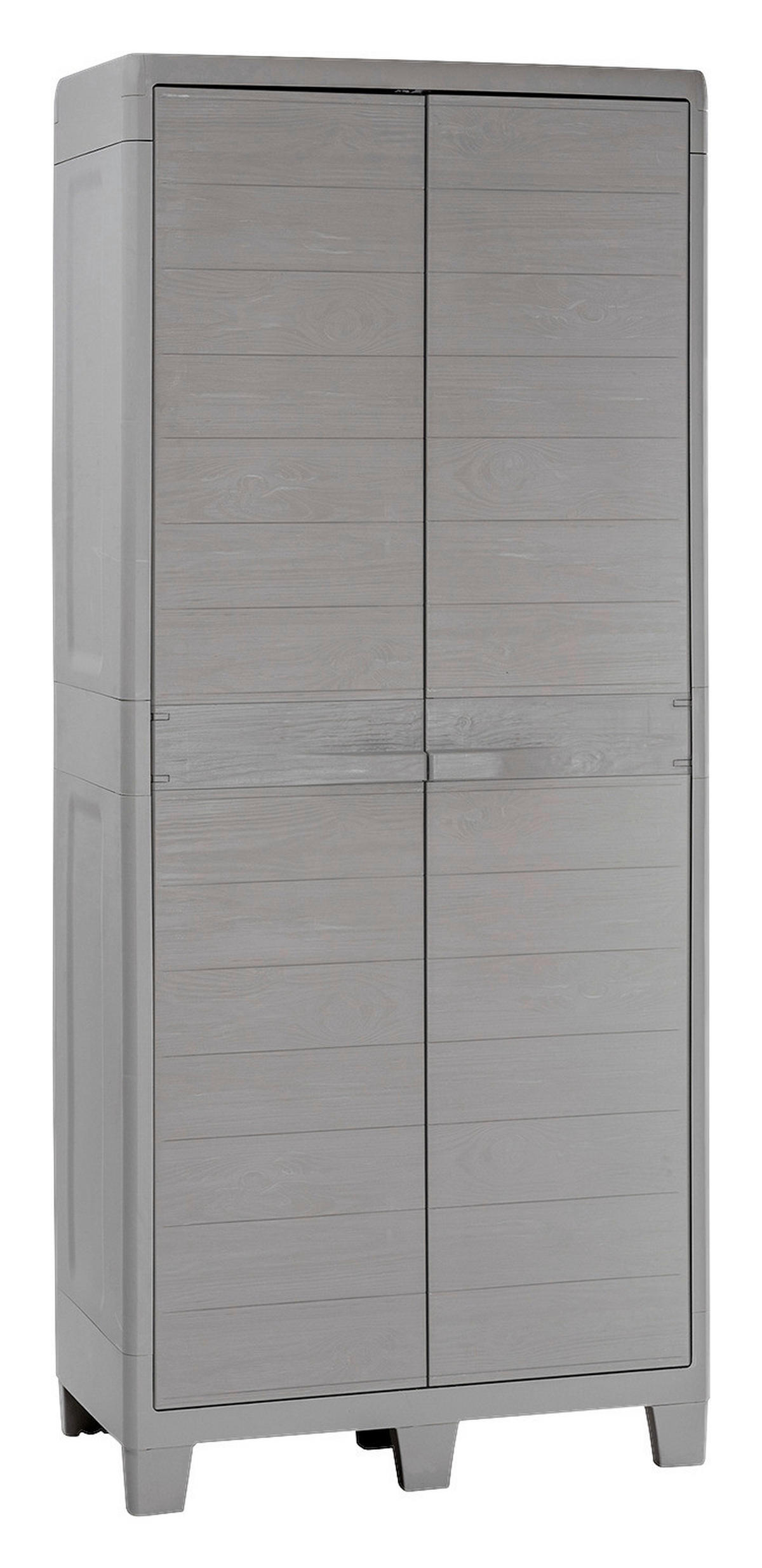Toomax Kunststoffschrank Woodys grau Kunststoff B/H/L: ca. 182x46x78 cm Woodys - grau (78,00/182,00/46,00cm) - Toomax