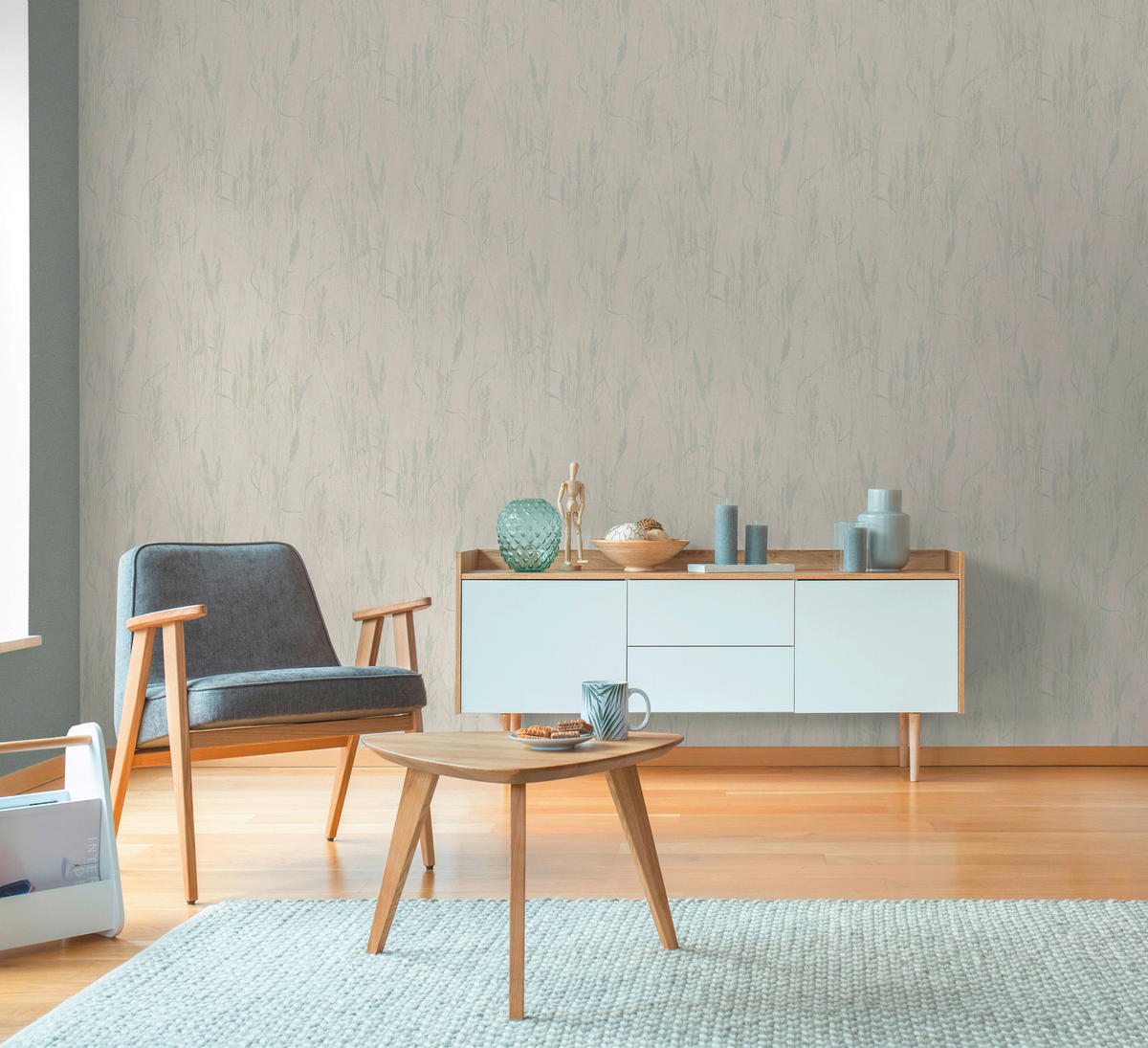 A.S.Création Vliestapete blau creme grün B/H/D: ca. 53x1005x8,5 cm Vliestapete - blau/creme (8,50/1005,00cm) - A.S.Creation