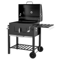 Outsunny Holzkohlegrill Edelstahl B/H/L: ca. 65x108x113 cm Holzkohlegrill - schwarz (113,00/65,00/108,00cm) - Outsunny
