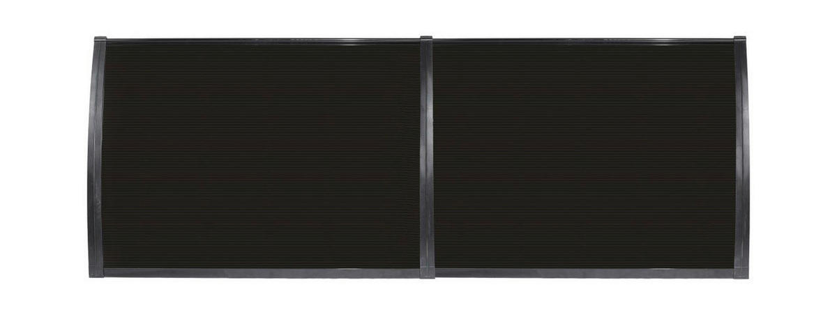 Burtas Vordach Vordach Crocus schwarz B/H/L: ca. 240x23x80 cm Crocus - schwarz (80,00/240,00/23,00cm) - Burtas Vordach