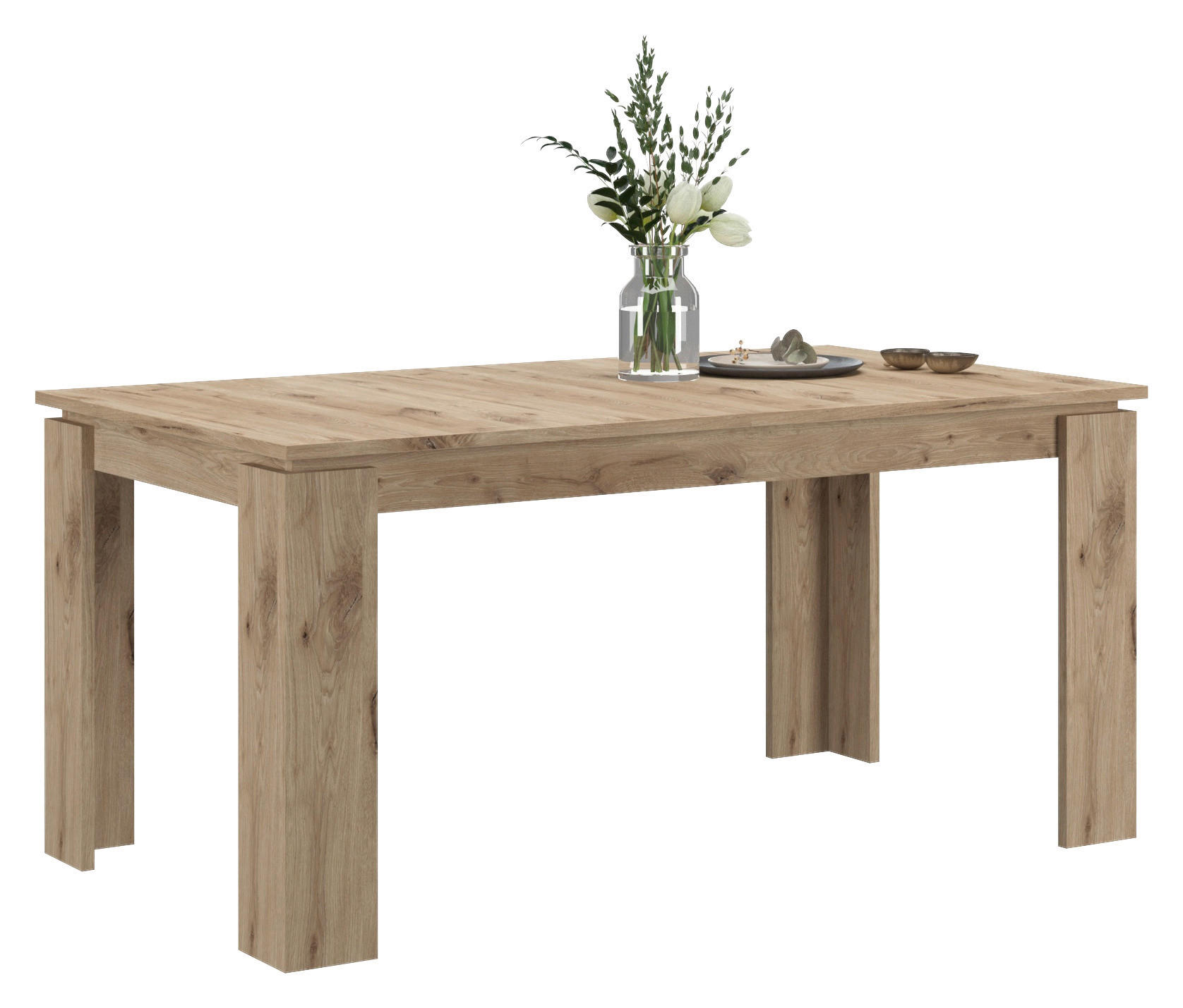 Esstisch Titan Eiche Nox Oak Nachbildung B/H/L: ca. 90x76x200 cm Titan - Eiche (200,00/90,00/76,00cm) - xonox.home
