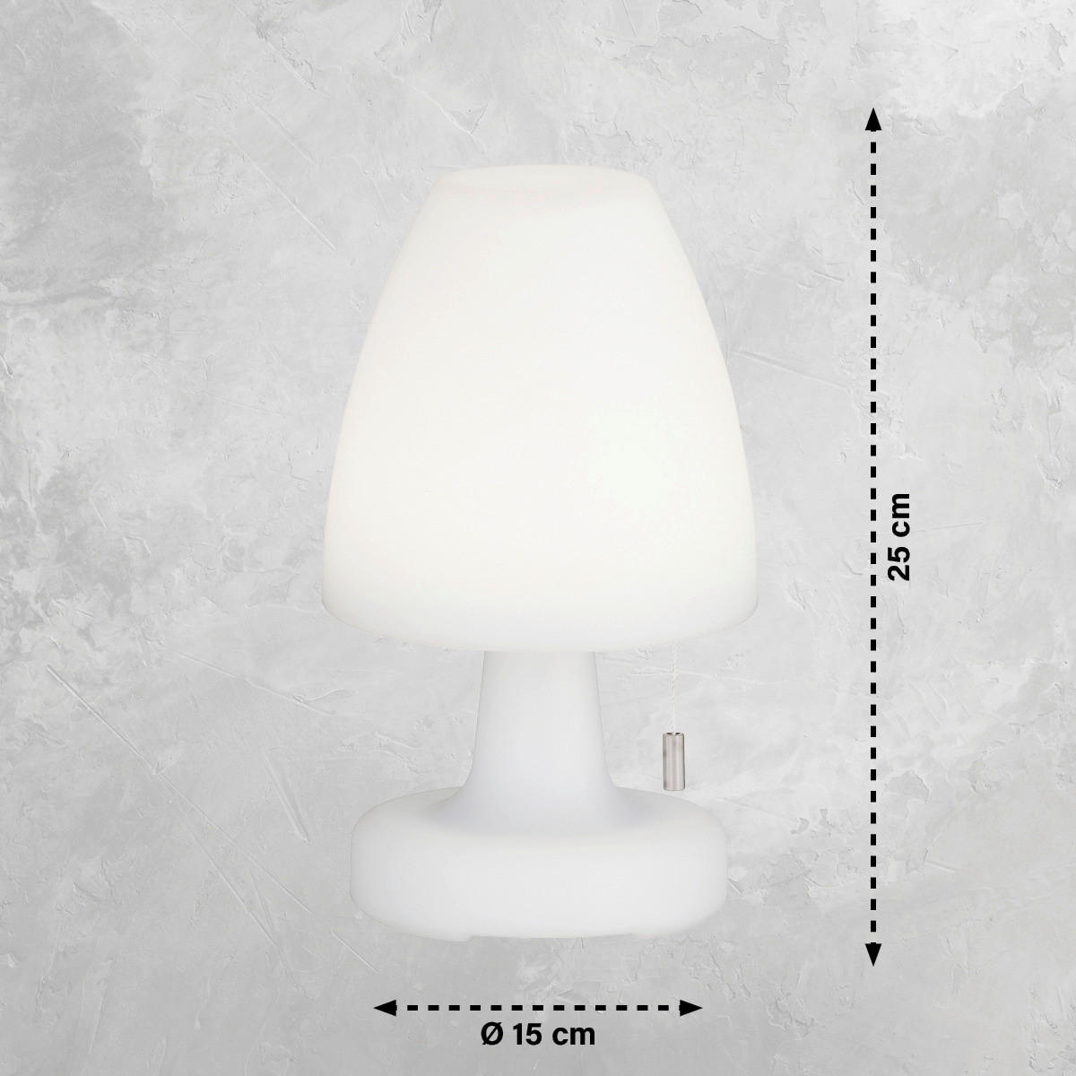 LED-Außenleuchte 850250 Termoli weiß H/D: ca. 25x15 cm Termoli - weiß (15,00/25,00cm) - easy! by FHL