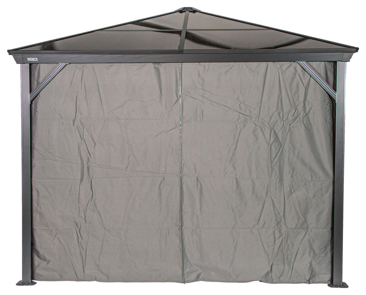 Sojag Pavillon-Vorhang-Set Verona dunkelgrau Polyester Verona - dunkelgrau - Sojag