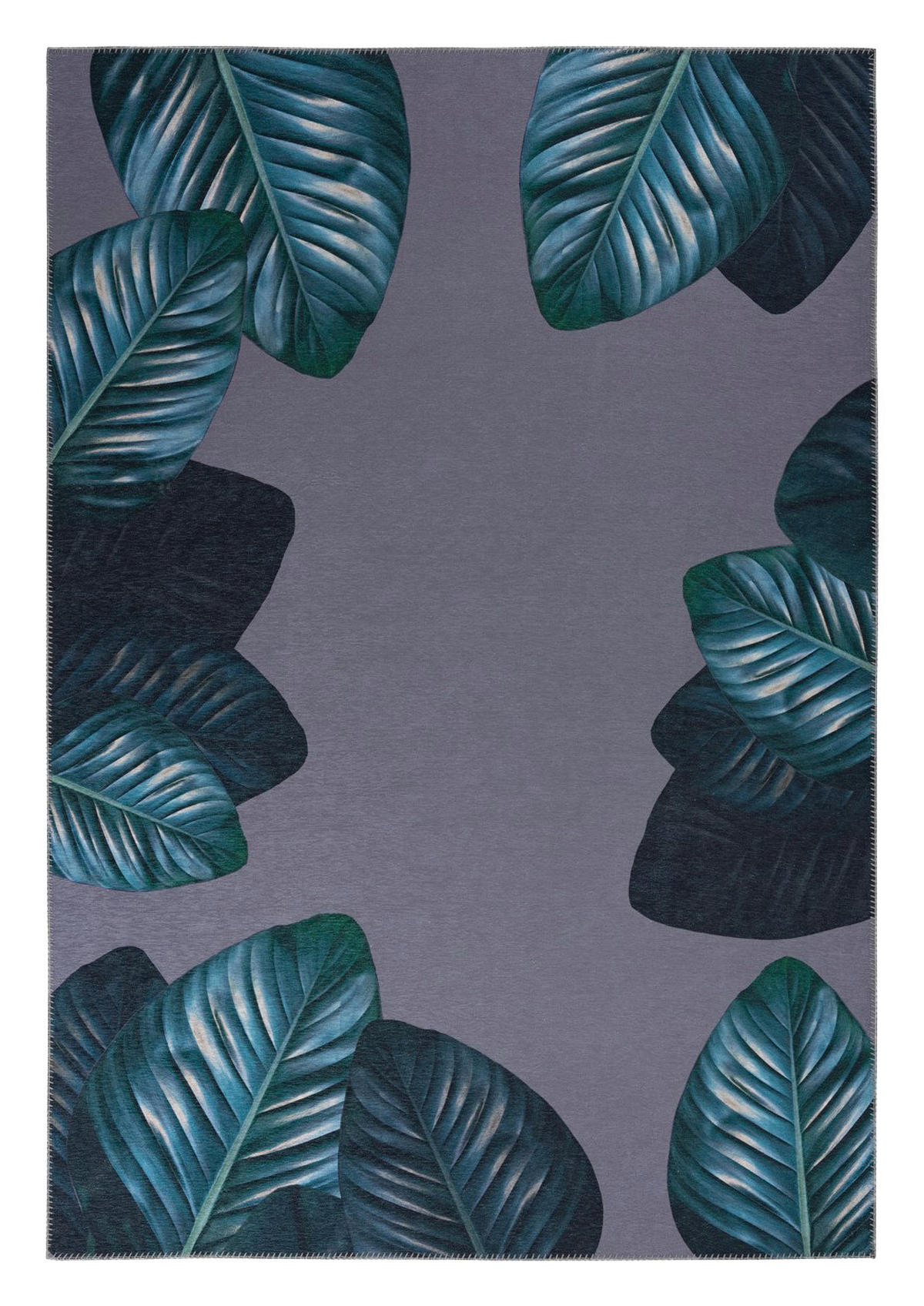 Kenda Sand Flachgewebeteppich Tropical 125 schwarz B/L: ca. 130x190 cm Tropical 125 - schwarz/grün (130,00/190,00cm) - Kenda Sand