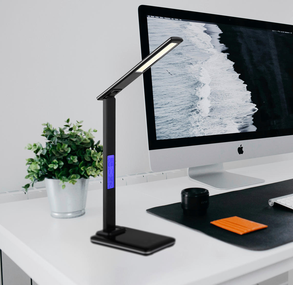 GLOBO Tischleuchte Darnell - schwarz (28,50/37,50cm) - GLOBO