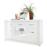 Sideboard Bianco weiß weiß Hochglanz B/H/T: ca. 164x97x42 cm Bianco - weiß (164,00/97,00/42,00cm)