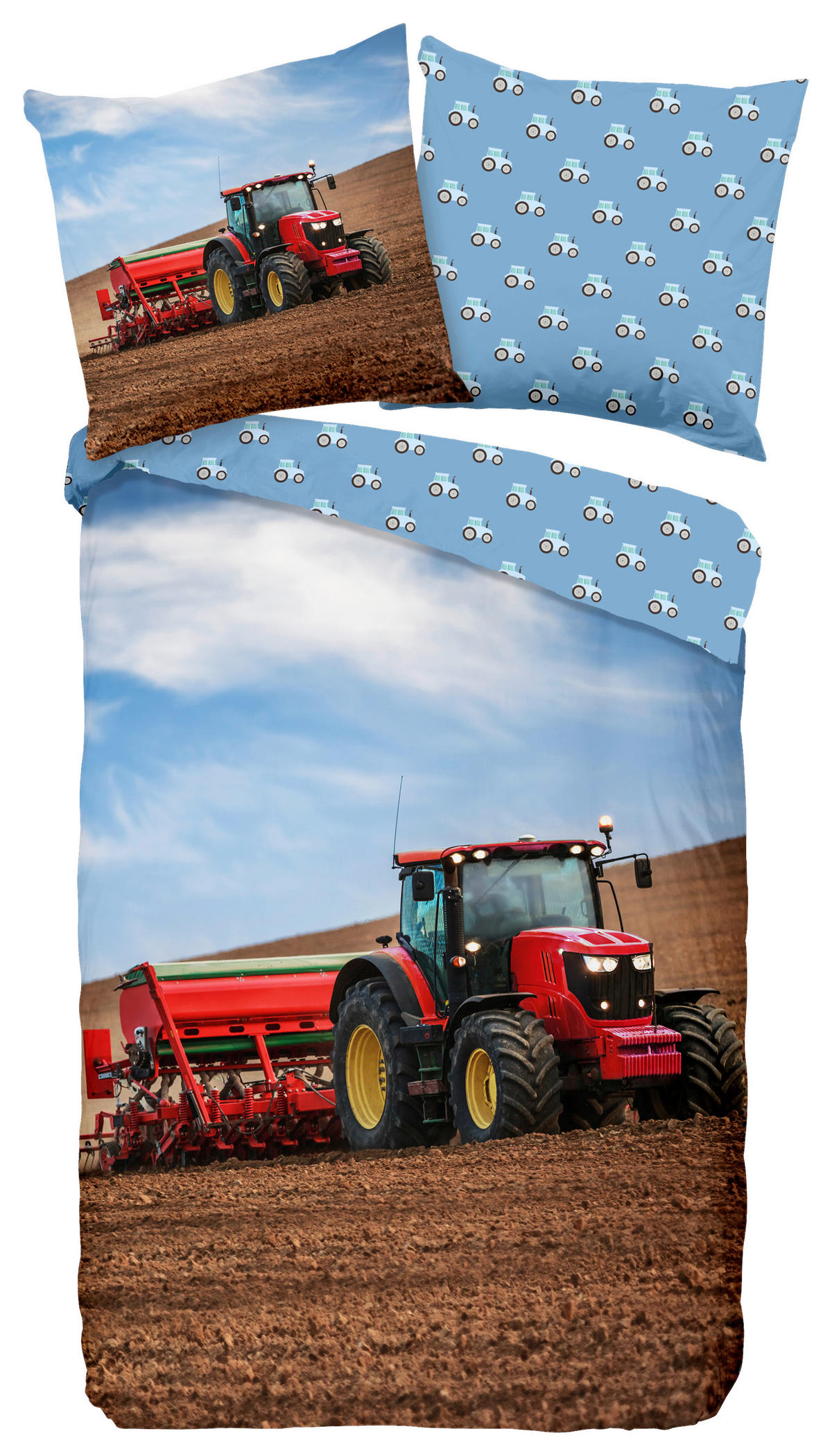 Baumwoll Bettwäsche Tractor Flanell Tractor - Multi (135,00/200,00cm) - Good Morning