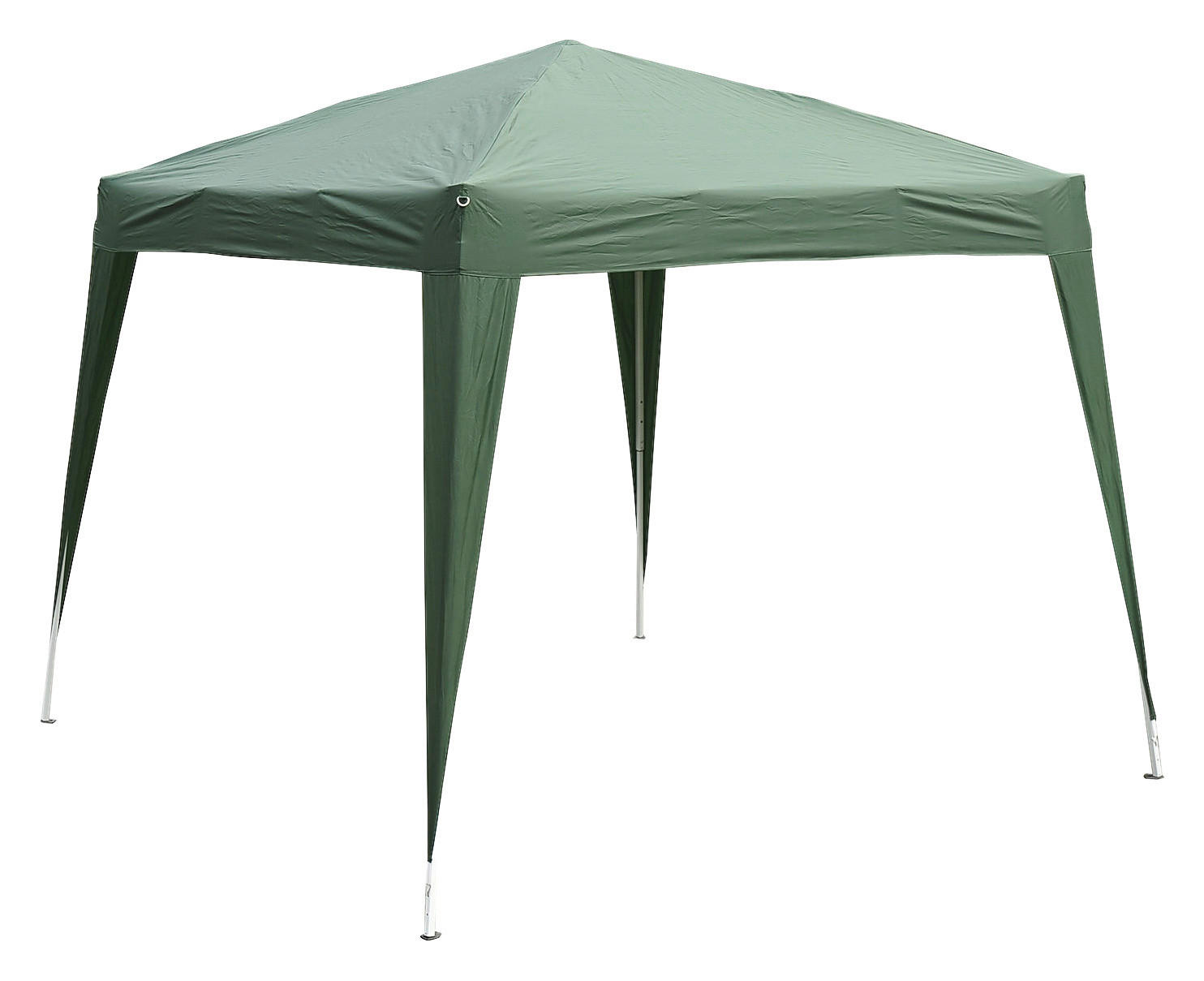 Outsunny Pavillon grün Stahl B/H/L: ca. 240x250x240 cm Pavillon - grün (240,00/240,00/250,00cm) - Outsunny