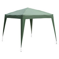 Outsunny Pavillon grün Stahl B/H/L: ca. 240x250x240 cm Pavillon - grün (240,00/240,00/250,00cm) - Outsunny