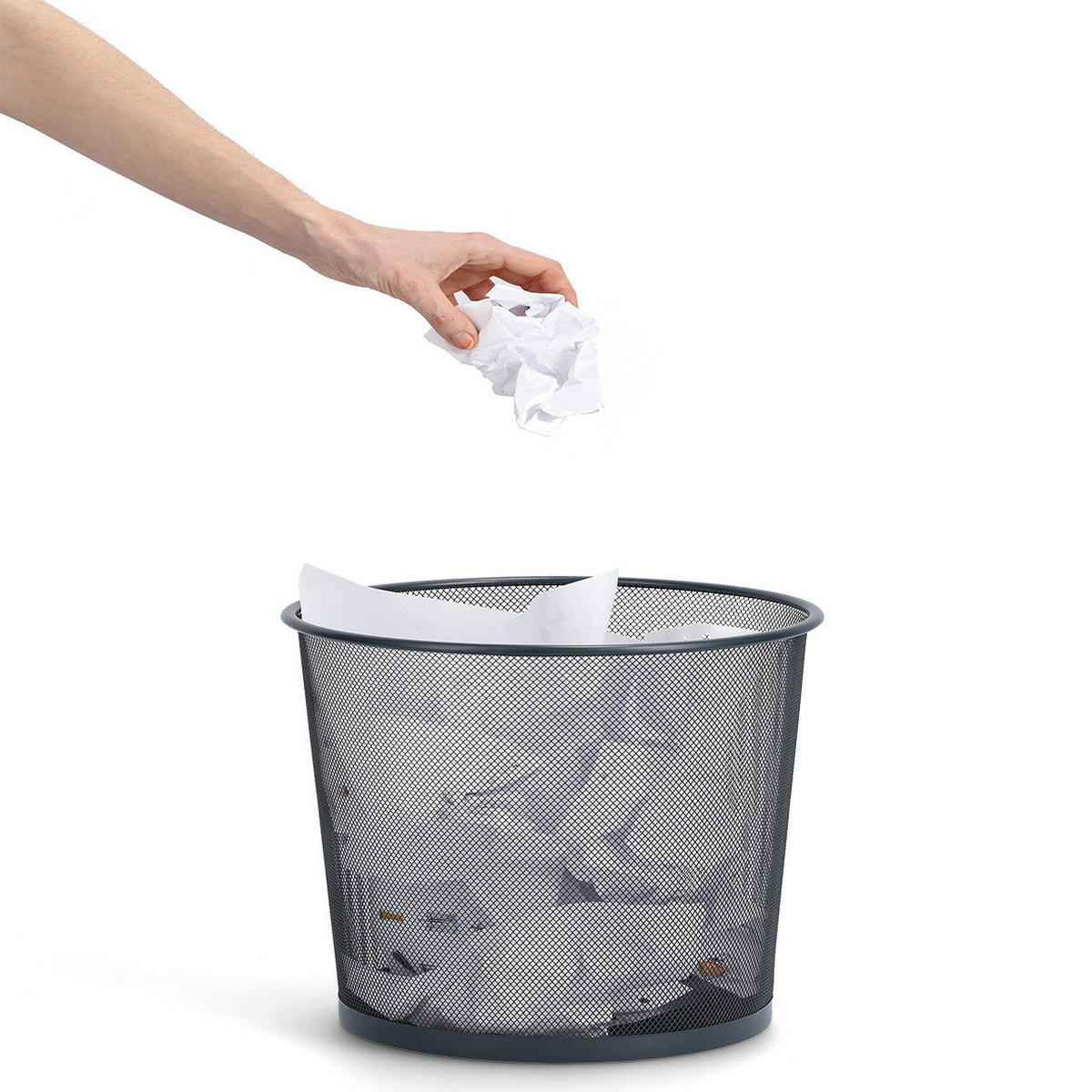 Zeller Papierkorb anthrazit B/H/L: ca. 30x35x30 cm Papierkorb - anthrazit (30,00/30,00/35,00cm) - Zeller