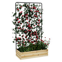 Outsunny Gartenbeet natur Polypropylen B/H/L: ca. 38x80x145 cm Gartenbeet - natur (145,00/38,00/80,00cm) - Outsunny