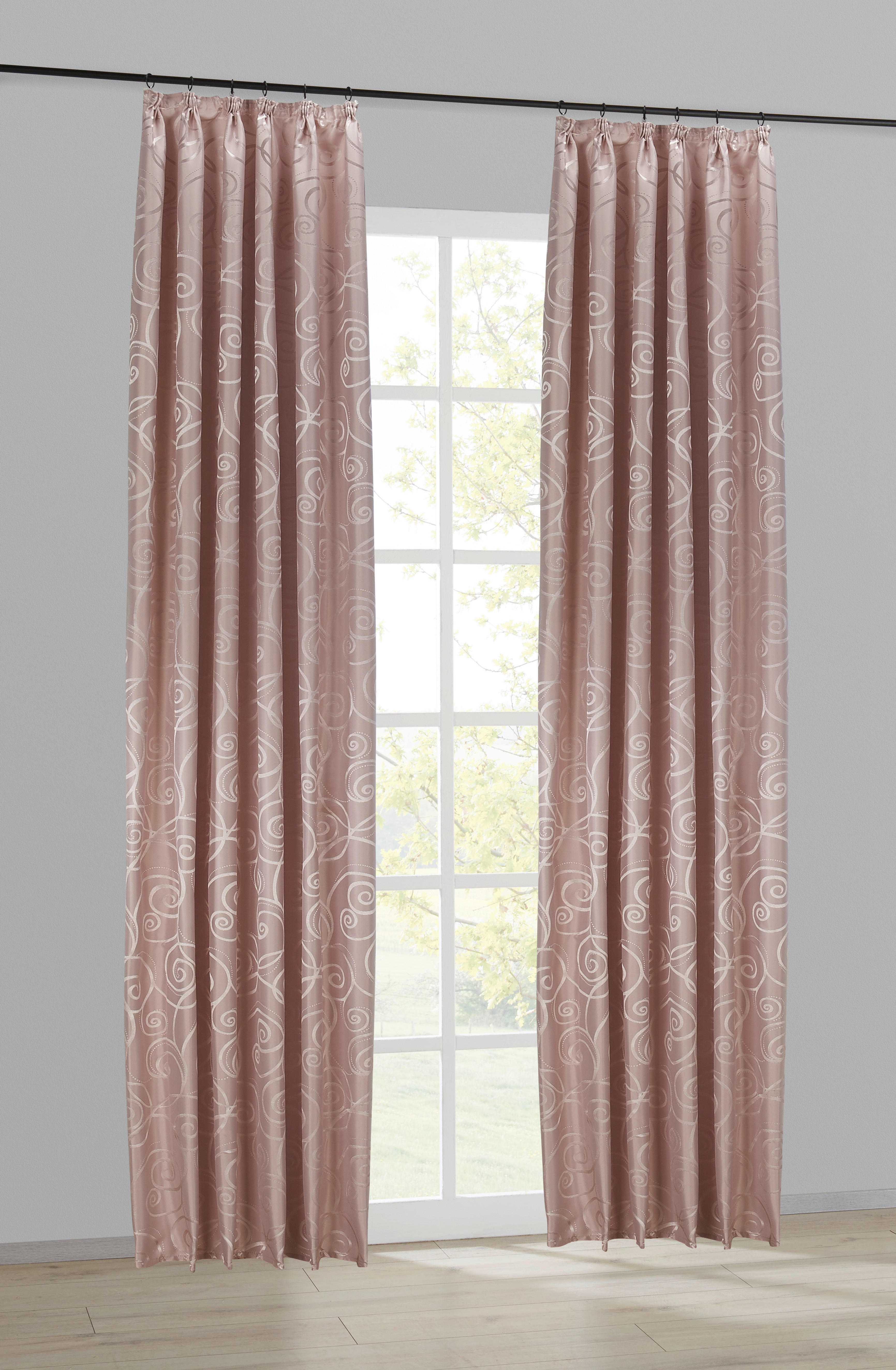 Dekovorhang Jasmin taupe B/L: ca. 140x245 cm Jasmin - taupe (140,00/245,00cm) - silver edition