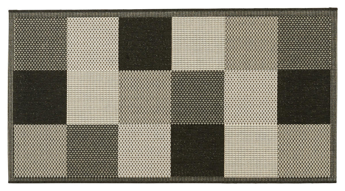 In-/Outdoor-Teppich Ambiente schwarz B/L: ca. 80x150 cm Ambiente - schwarz (80,00/150,00cm)