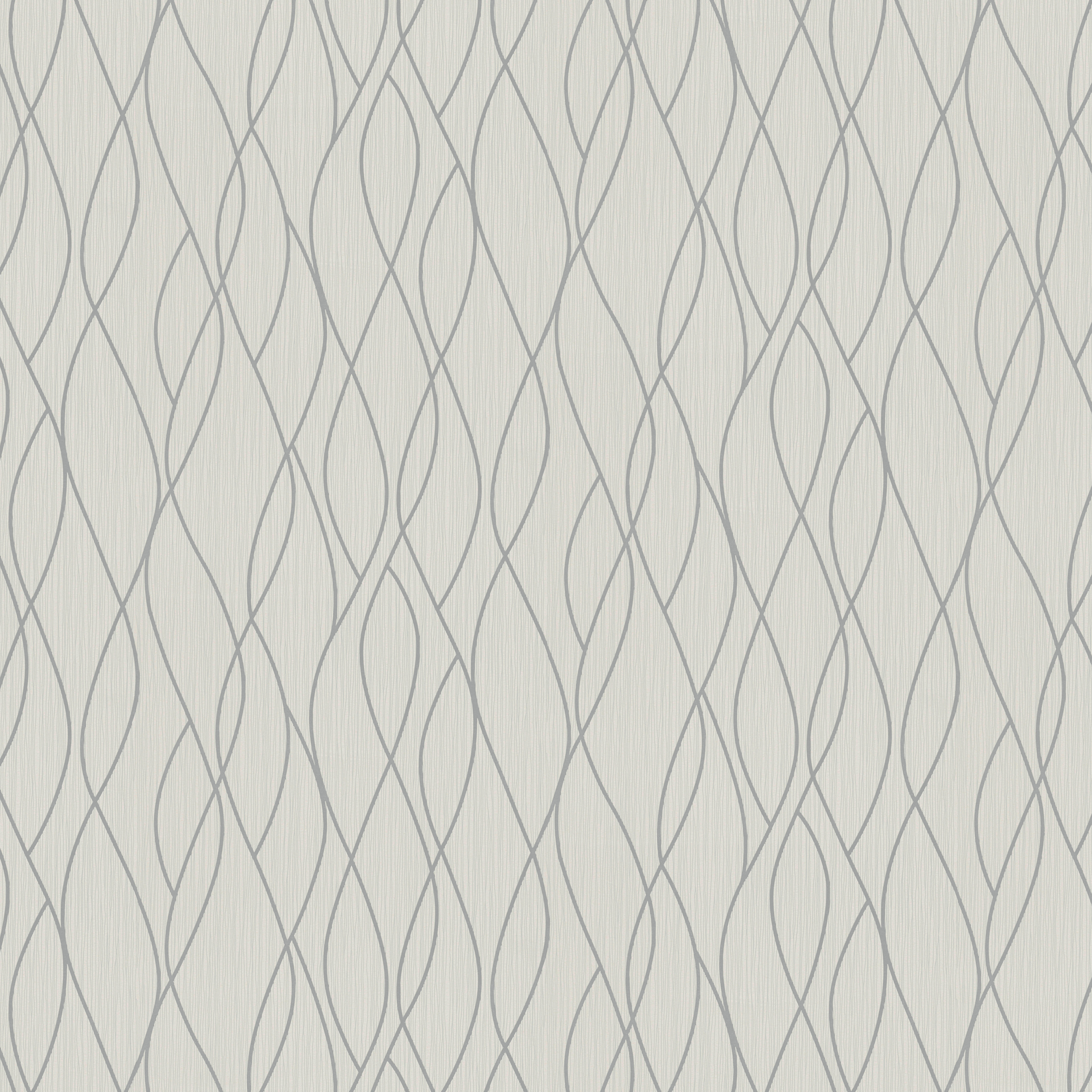 Vinyltapete Grafik Silbergrau B/L: ca. 53x1005 cm Vinyltapete_1431-81 - Silbergrau (53,00/1005,00cm)