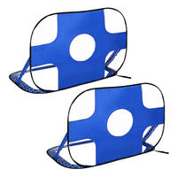 HOMCOM Fußballtor blau B/H/T: ca. 123x80x80 cm Fußballtor im 2er Set - blau (123,00/80,00/80,00cm) - HOMCOM