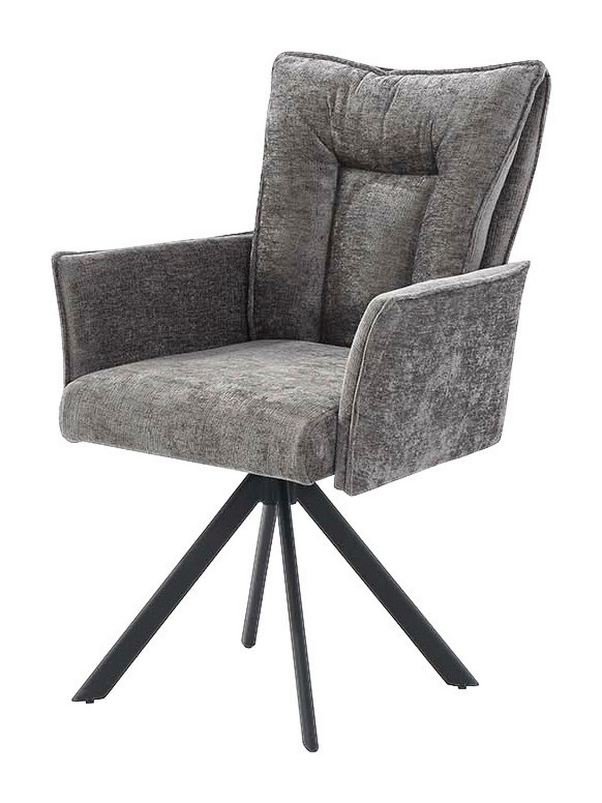 Armlehnstuhl  dunkelgrau Microfaser B/H/T: ca. 61x94x65 cm Marc_Armlehnstuhl_6003582 - schwarz/dunkelgrau (61,00/94,00/65,00cm)