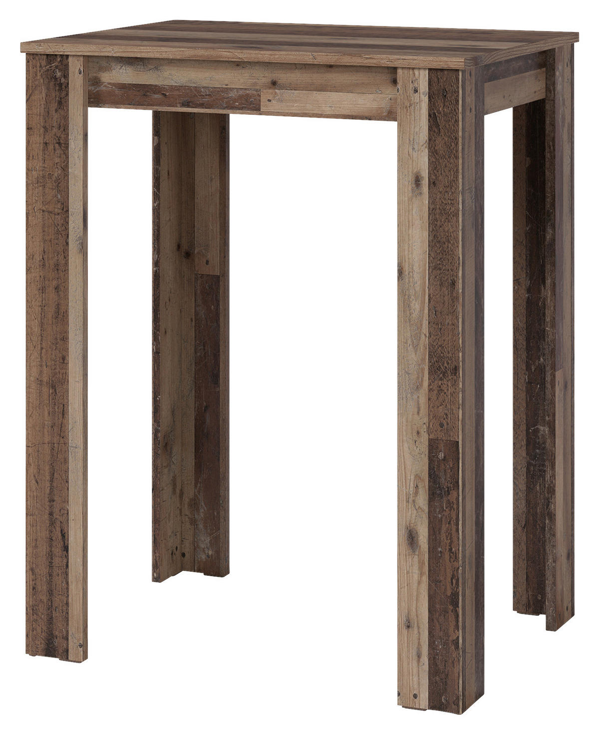 Bartisch NELE Eiche Old Wood Nachbildung Holzwerkstoff B/H/T: ca. 80x104x60 cm NELE - Eiche (80,00/104,00/60,00cm) - byLIVING