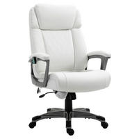 Chefsessel 921-362V90WT weiß Kunstleder Nylon Schaumstoff 921-362V90WT - weiß (70,00/124,00/76,50cm) - Vinsetto