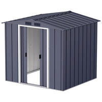 VCM Gerätehaus anthrazit B/H/L: ca. 202x181x174 cm Gerätehaus mit Schiebetür - anthrazit (174,00/202,00/181,00cm) - VCM