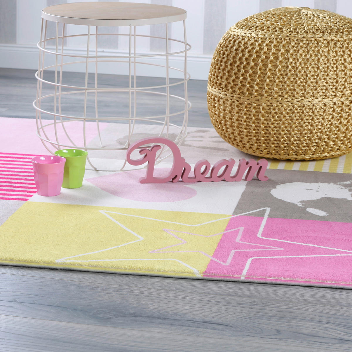 Obsession Teppich My Childhood pink B/L: ca. 160x230 cm My Childhood - pink (160,00/230,00cm) - Obsession