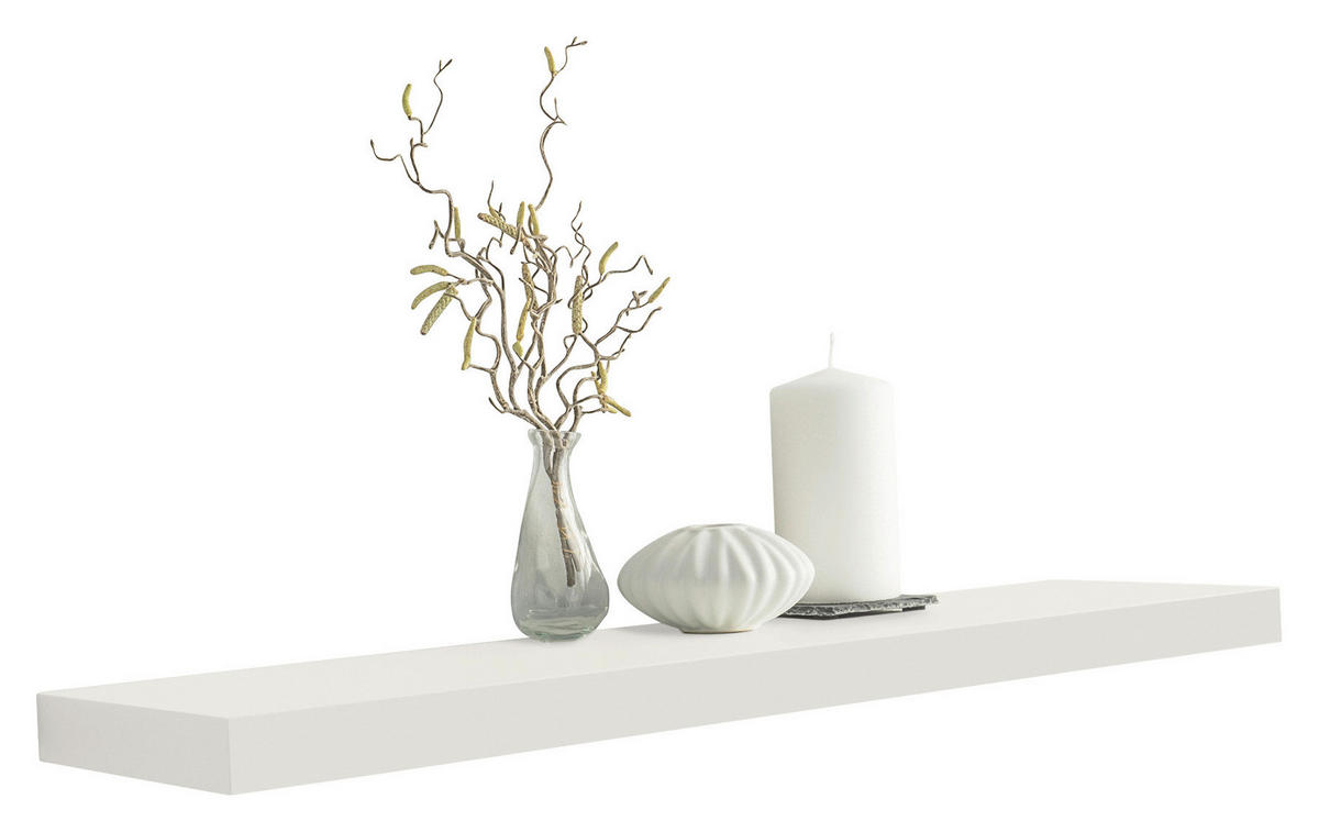 Wandboard Shelvy 80 weiß B/H/T: ca. 80x4x24 cm Shelvy 80 - weiß (80,00/4,00/24,00cm)