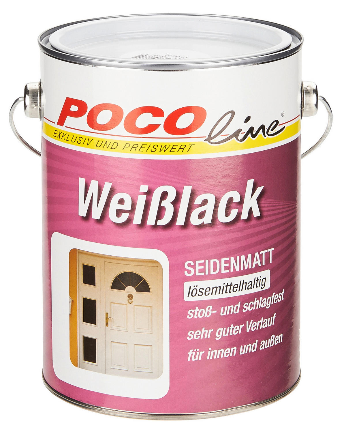 POCOline Weißlack weiß seidenmatt ca. 2,5 l Weißlack 2,5l (LH) - weiß (2,50l) - POCOline