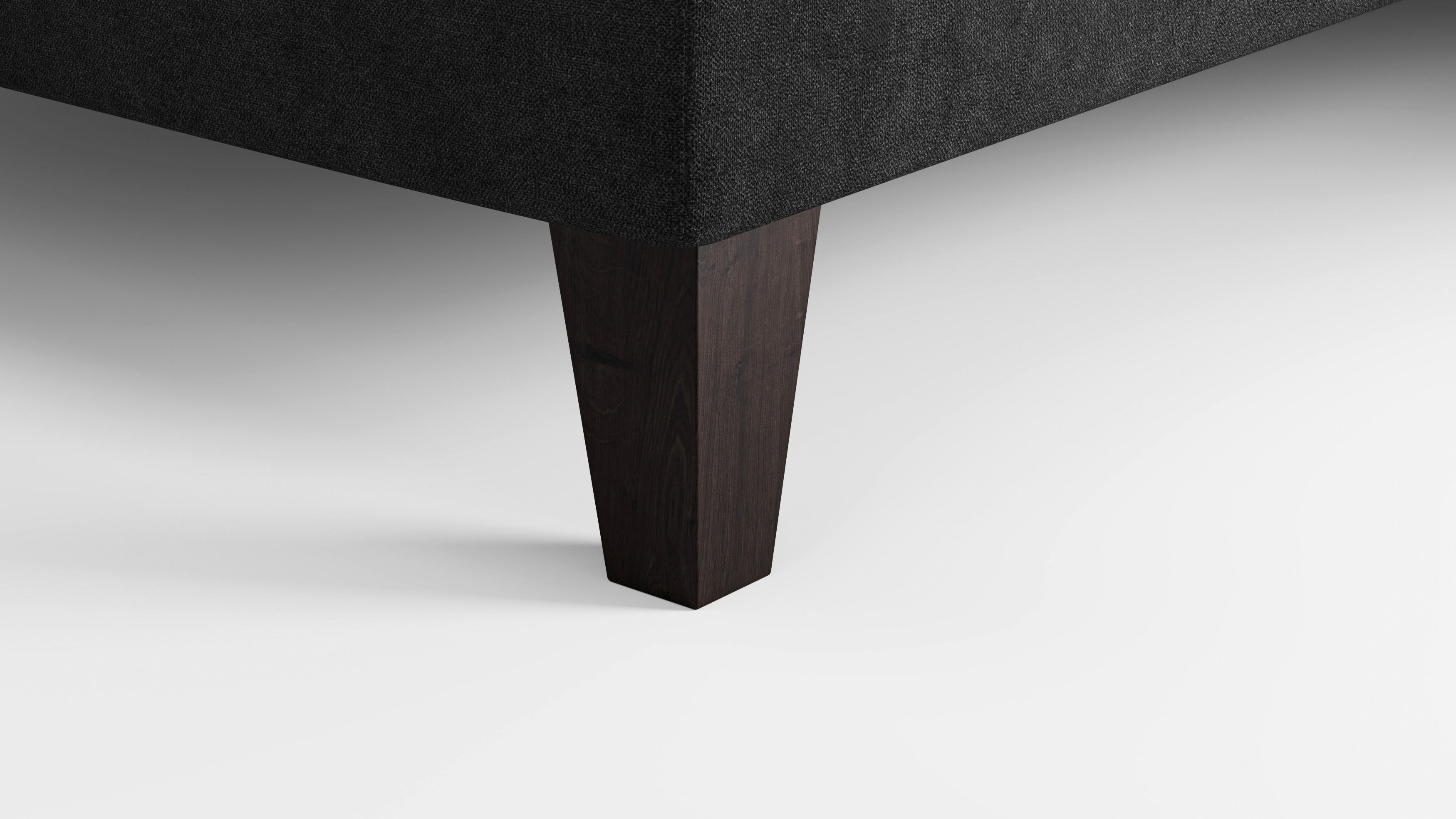 Thumbnail - Ecksofa Ginger grau schwarz B/H/T: ca. 306x92x202 cm