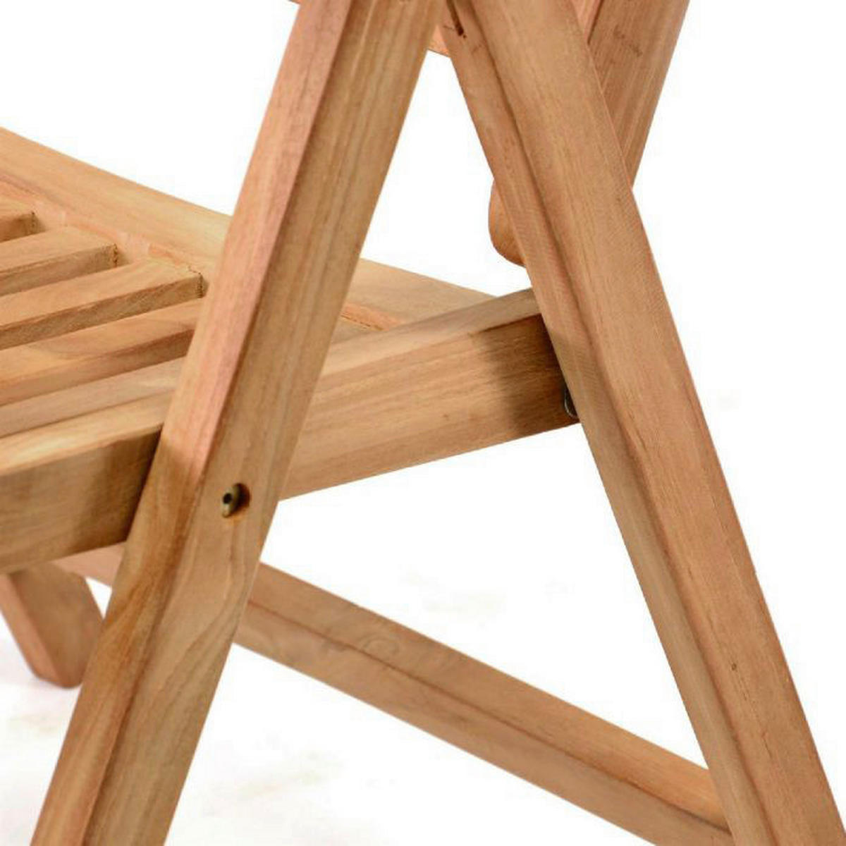 VCM Gartenstuhl 2er Set braun Teakholz B/H/T: ca. 56x110x75 cm 2er Set - braun (56,00/110,00/75,00cm) - VCM