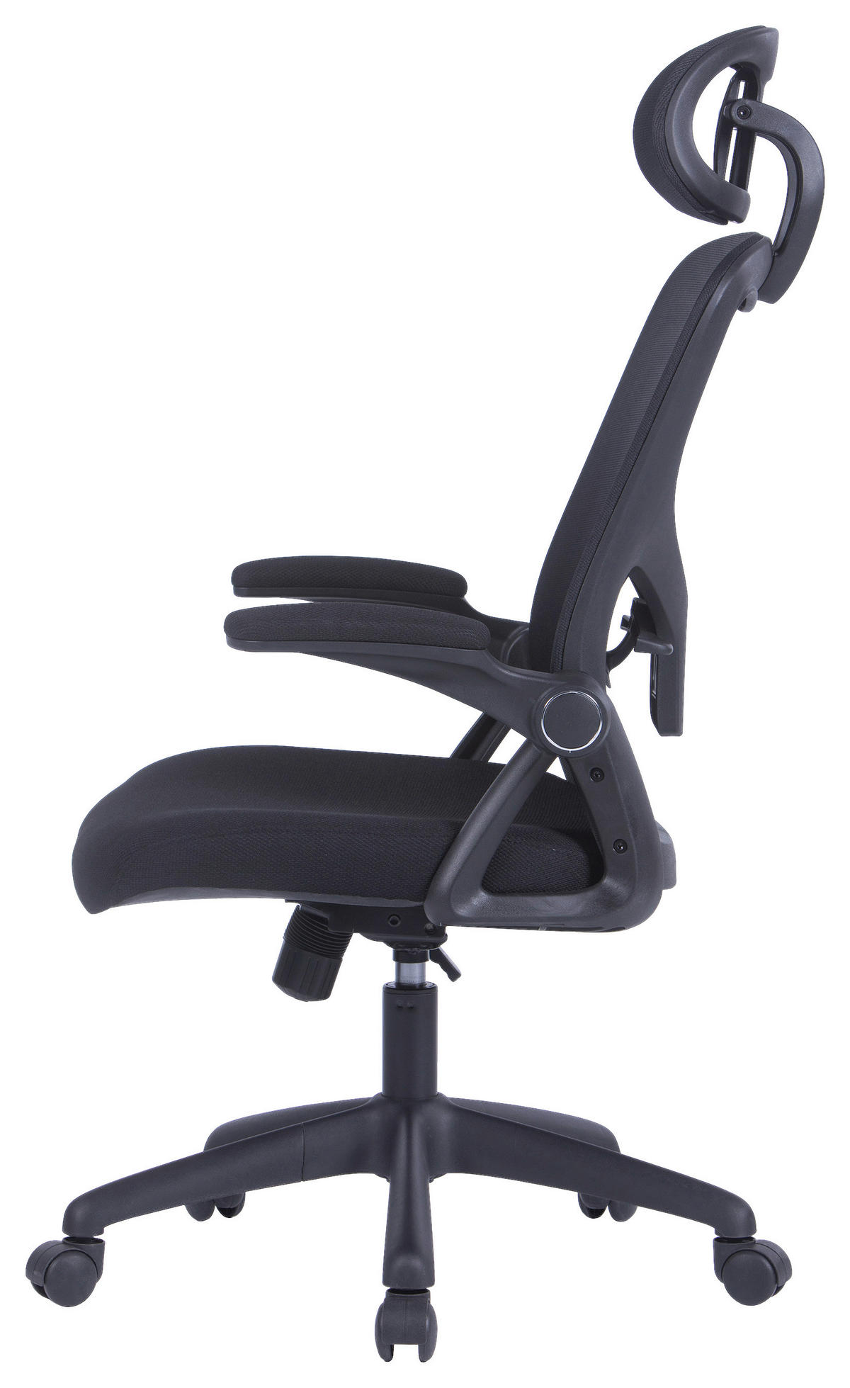 Chefsessel FLEX schwarz schwarz schwarz Webstoff Netzstoff Kunststoff FLEX - schwarz - byLIVING
