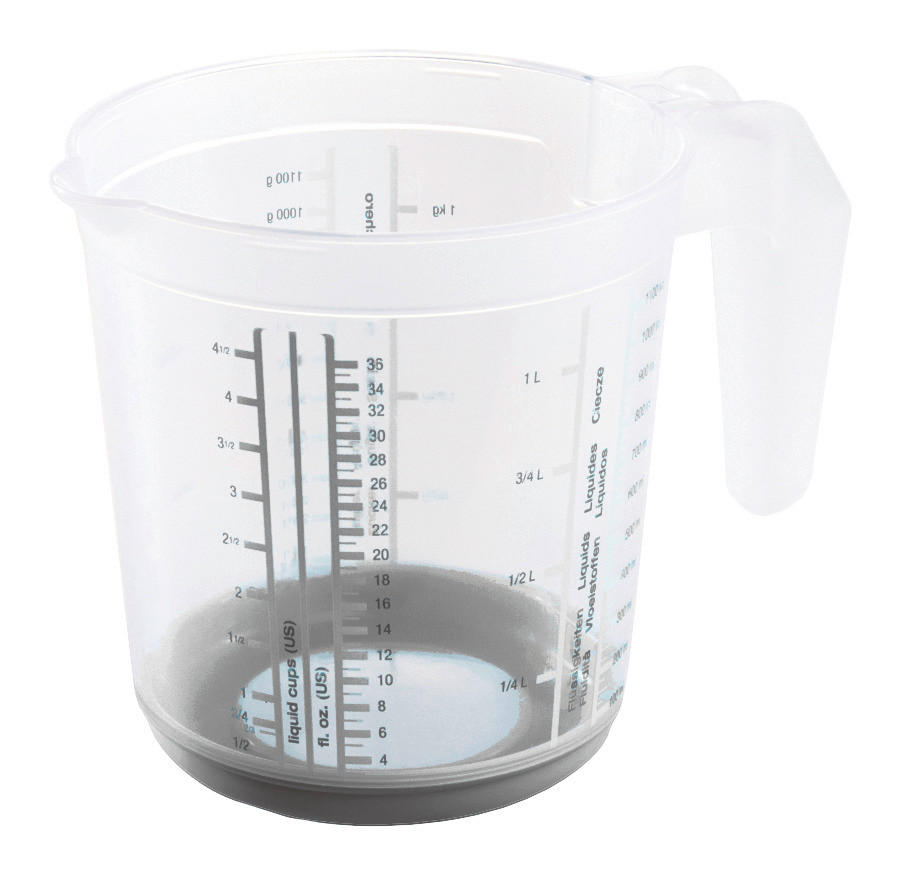 keeeper Messbecher grau H/D: ca. 14x13,5 cm Messkanne_Massimo - grau (13,50/14,00cm) - keeeper