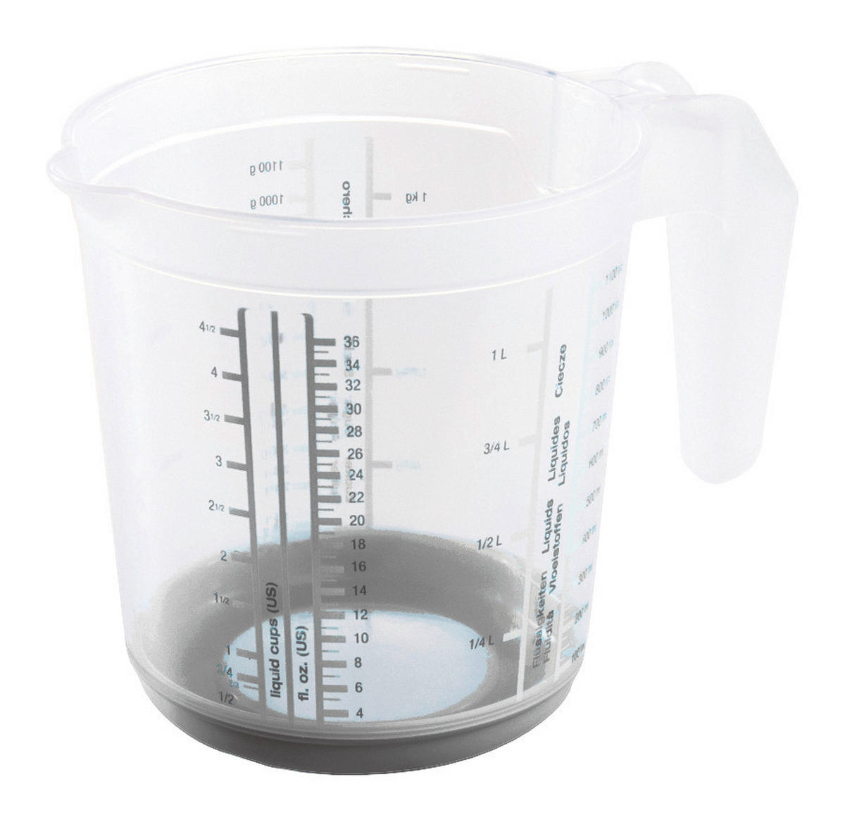 keeeper Messbecher grau H/D: ca. 14x13,5 cm Messkanne_Massimo - grau (13,50/14,00cm) - keeeper