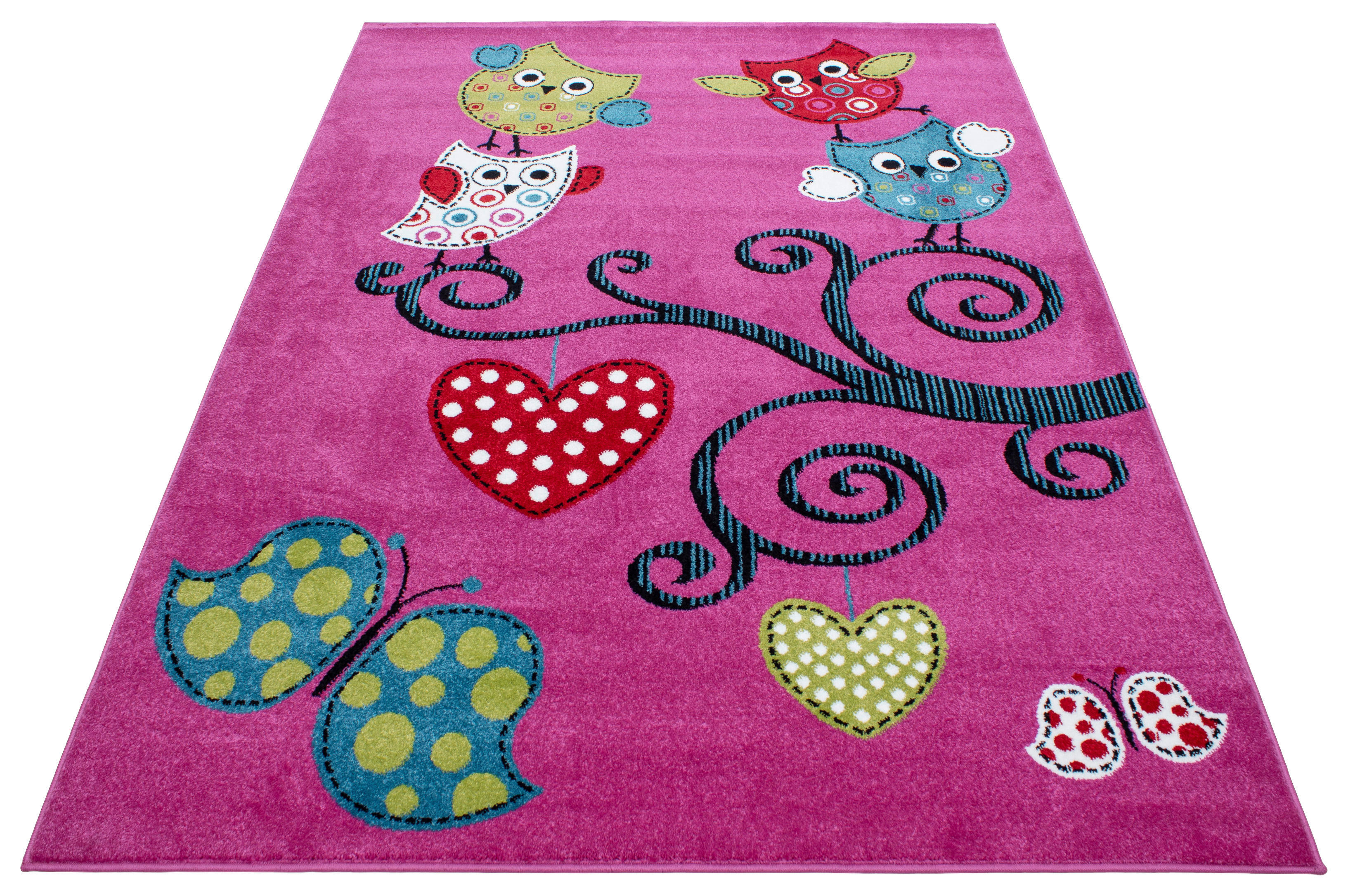 Ayyildiz Teppich KIDS lila B/L: ca. 120x170 cm KIDS - lila (120,00/170,00cm) - Ayyildiz