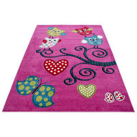 Ayyildiz Teppich KIDS lila B/L: ca. 160x230 cm KIDS - lila (160,00/230,00cm) - Ayyildiz