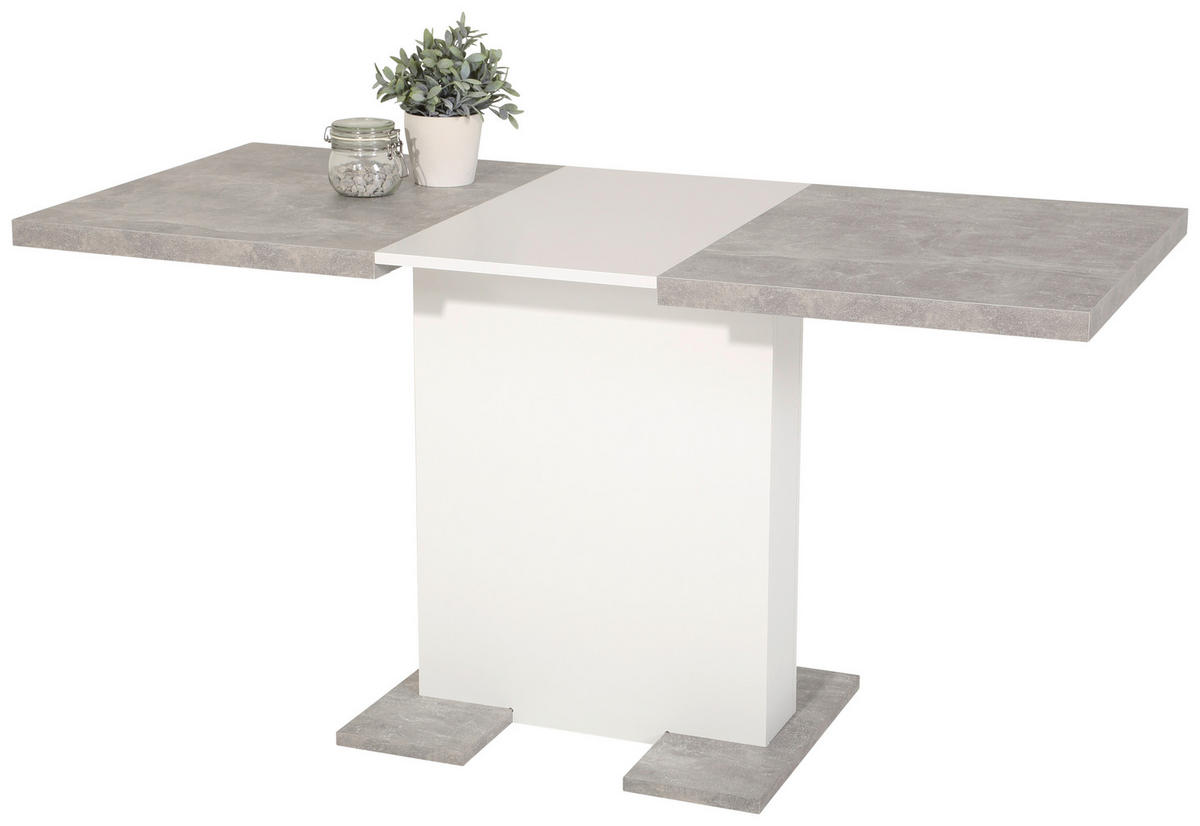 Esstisch Britt Beton weiß B/H/T: ca. 150x76x69 cm Britt - Beton/weiß (150,00/76,00/69,00cm) - Hela