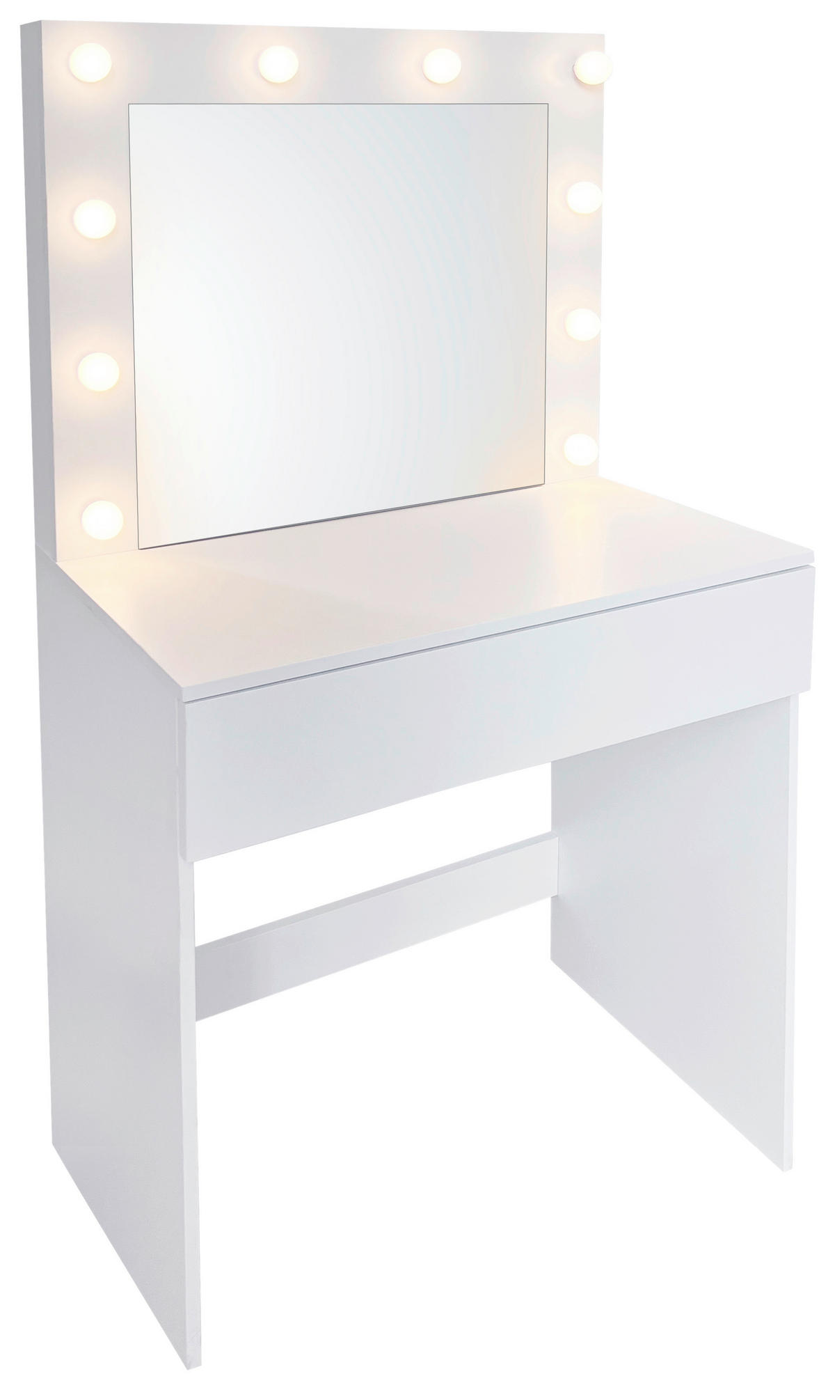 Schminktisch Lola weiß B/H/T: ca. 80x147x40 cm Lola - weiß (80,00/147,00/40,00cm)