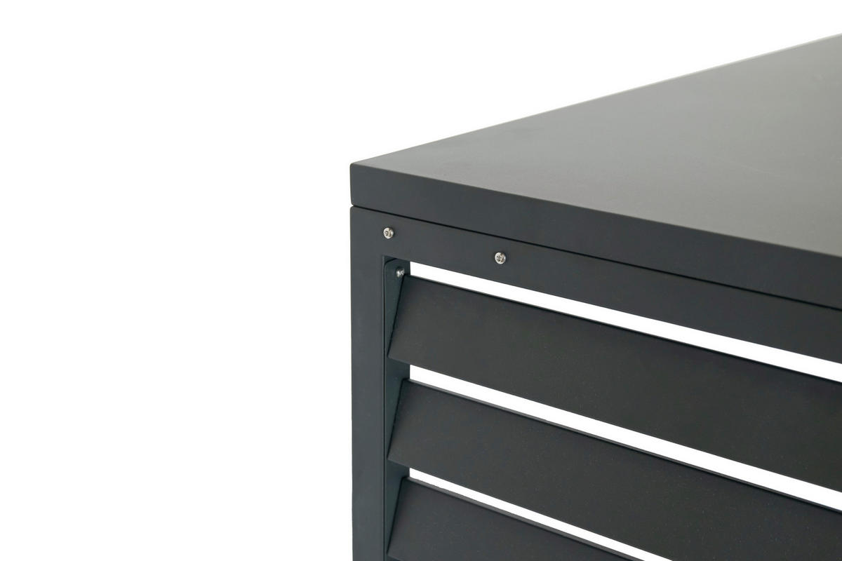 Westmann Verkleidung Wärmepumpe Boxa anthrazit B/H/L: ca. 140x97x56 cm Boxa - anthrazit (56,00/140,00/97,00cm) - Westmann