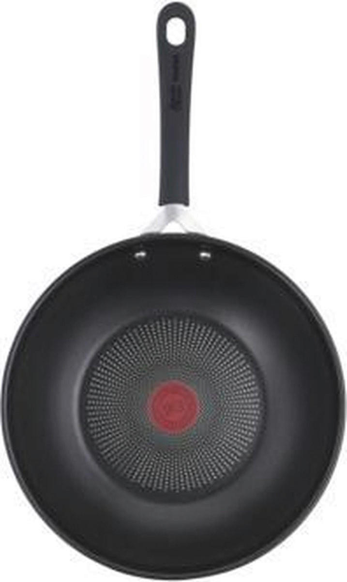 Tefal Wokpfanne Jamie Oliver schwarz Edelstahl D: ca. 28 cm Jamie Oliver - schwarz (28,00cm) - Tefal