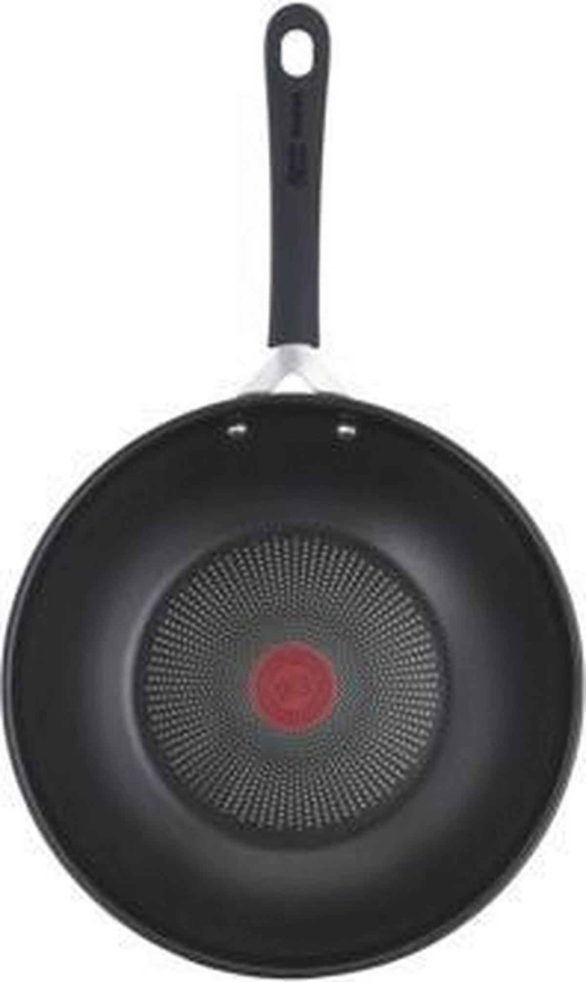 Tefal Wokpfanne Jamie Oliver schwarz Edelstahl D: ca. 28 cm Jamie Oliver - schwarz (28,00cm) - Tefal