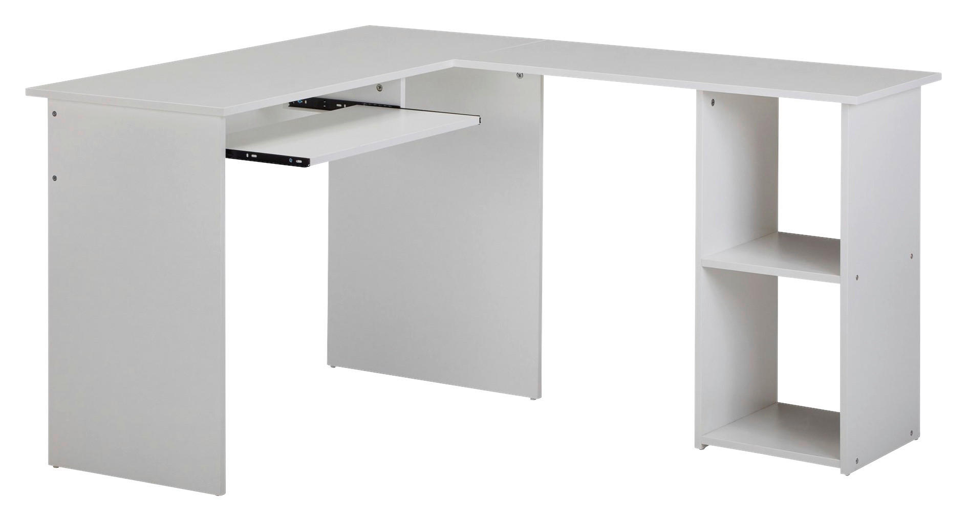 Schreibtischkombination weiß B/H/T: ca. 140x75,5x120 cm Schreibtischkombination - weiß (140,00/75,50/120,00cm) - Wohnling