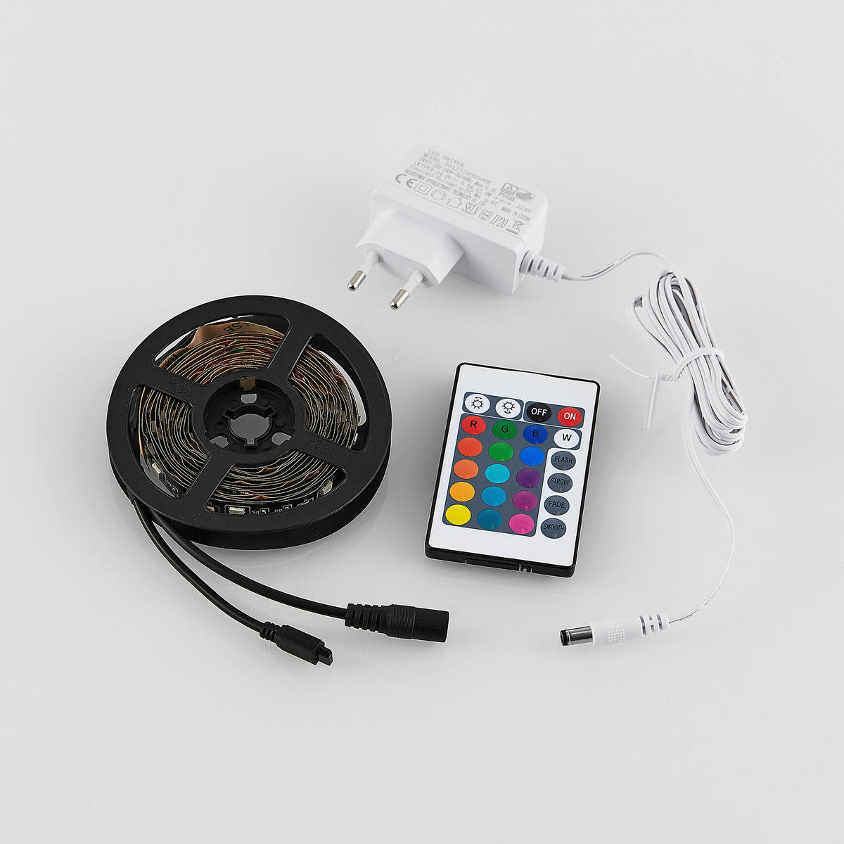 Lichtband schwarz Kunststoff B/L: ca. 1x300 cm LED-Lichtband_Grip - schwarz (1,00/300,00cm)