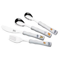 JUSTINUS Besteckset silber Edelstahl 4 tlg. Kinderbesteck_4tlg. - silber - JUSTINUS