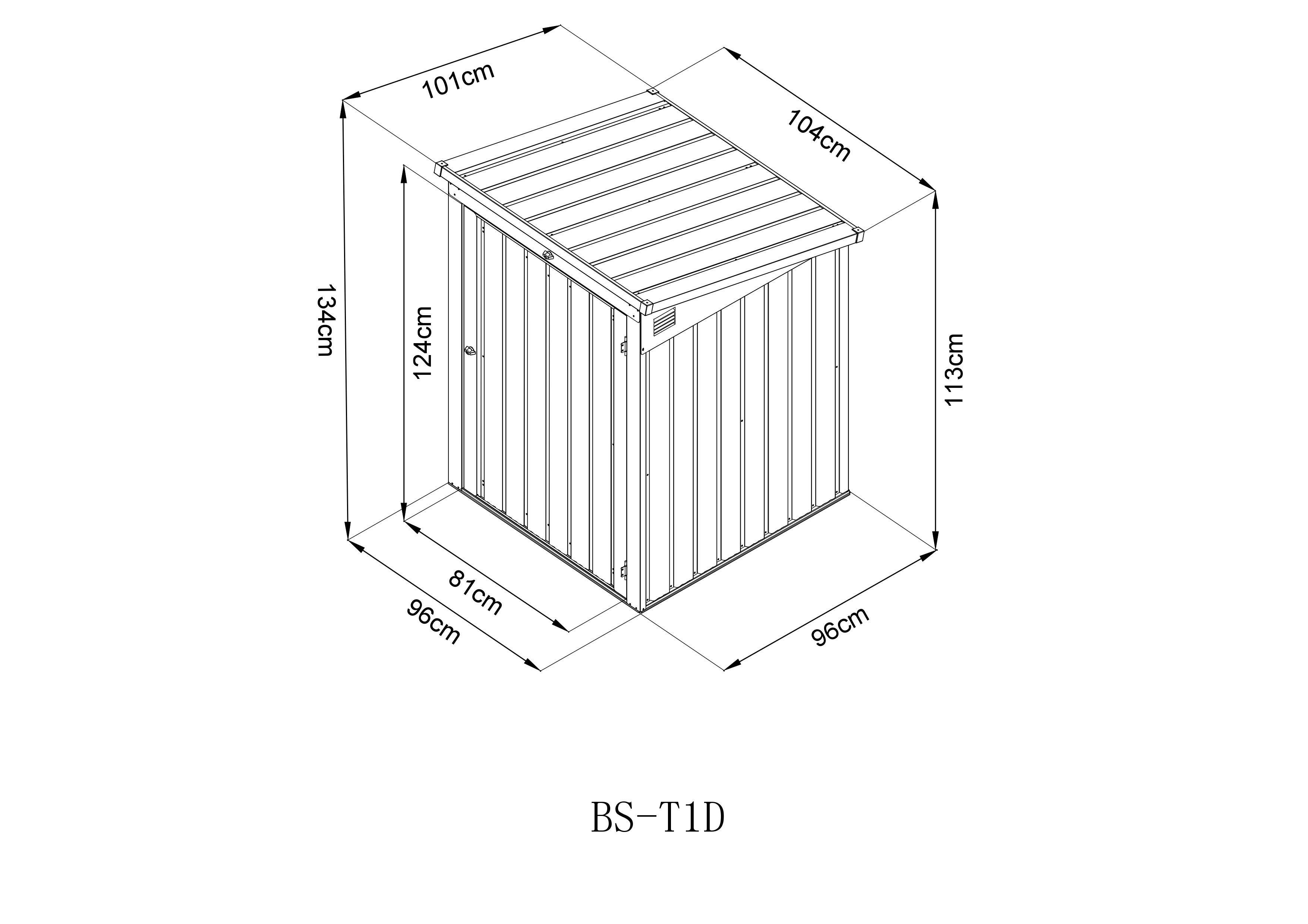 Westmann Mülltonnenbox3x3...