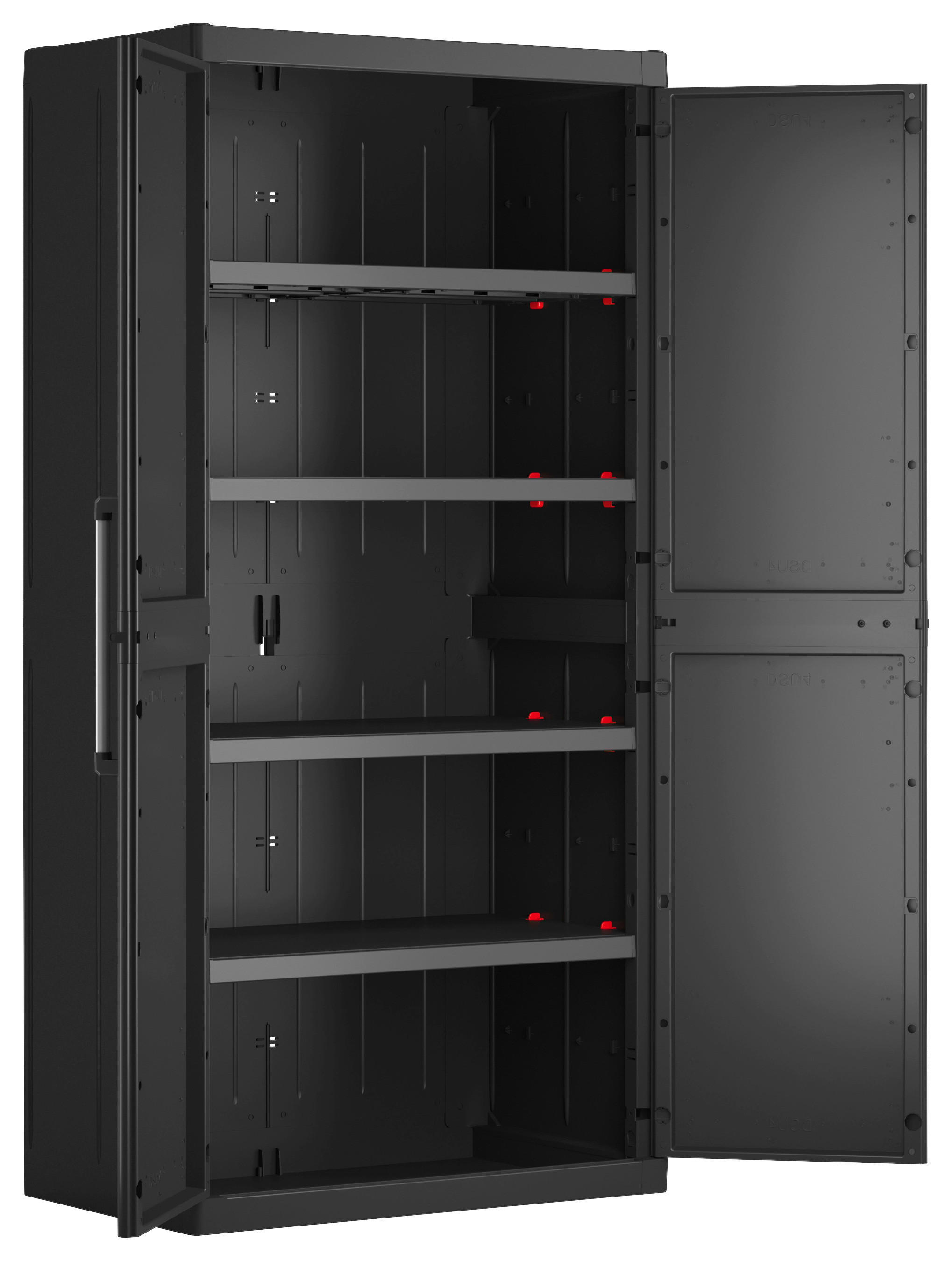 Keter Kunststoffschrank Detroit XL schwarz Kunststoff B/H/T: ca. 89x182x54 cm Detroit XL - schwarz (89,00/182,00/54,00cm) - Keter