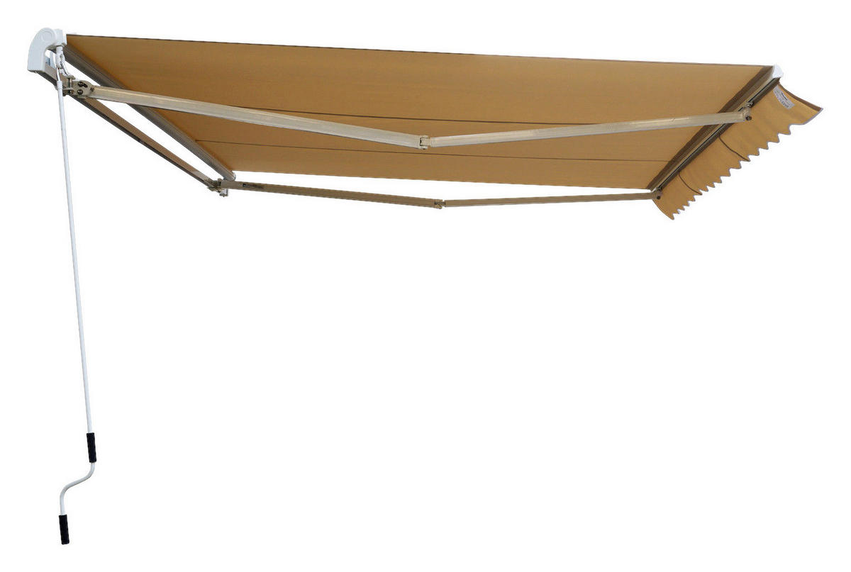 Outsunny Alu-Gelenkarmmarkise creme B/H/L: ca. 450x0,3x300 cm Alu-Gelenkarmmarkise - creme (300,00/450,00/0,30cm) - Outsunny