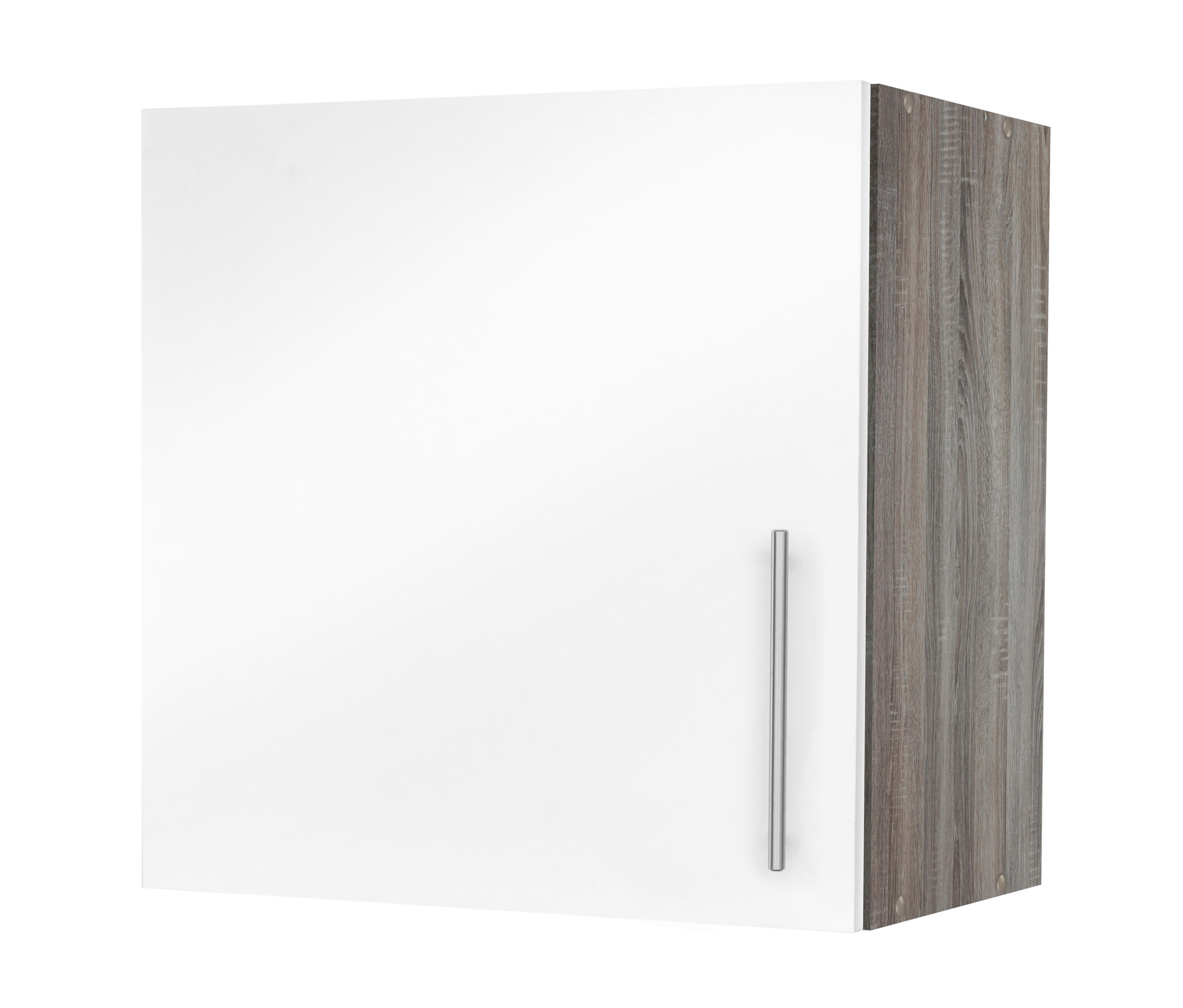 Hängeschrank Judith weiß Hochglanz B/H/T: ca. 50x64x35 cm Judith - weiß/silber (50,00/64,00/35,00cm)