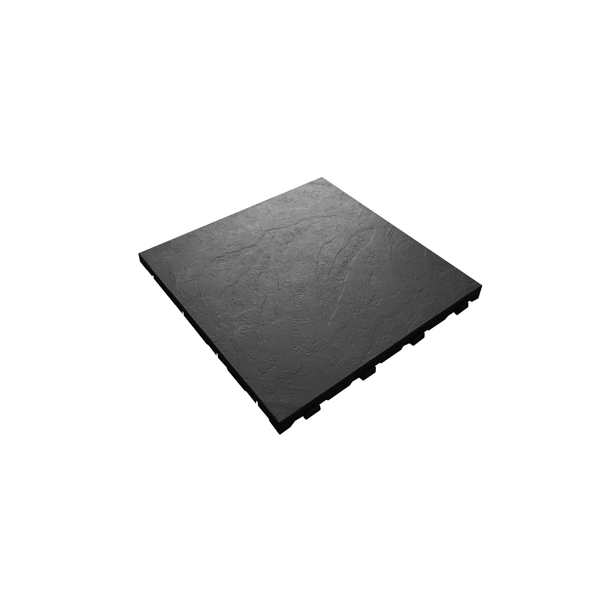 Easy Bodenfliesen dunkelgrau B/L: ca. 40x40 cm Bodenfliesenset_7Stck. - dunkelgrau (40,00/40,00/2,65cm) - Easy