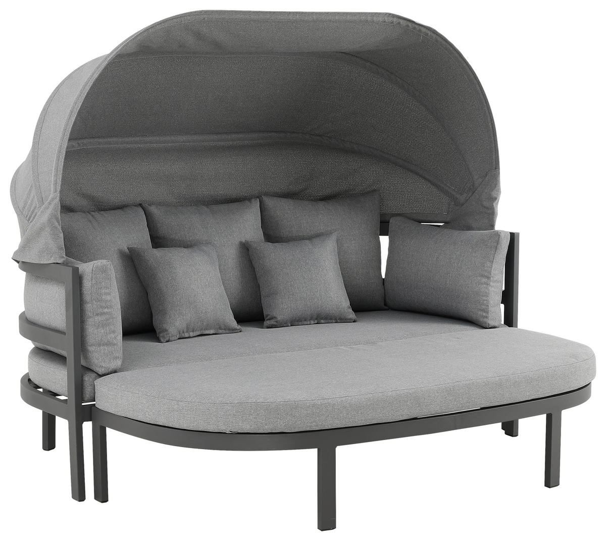 POCOline Gartensitzgruppe Barbados hellgrau Stahl Barbados - hellgrau/grau - POCOline