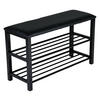Axentia Sitzbank Sitzbank - schwarz (78,00/48,00/30,00cm) - Axentia