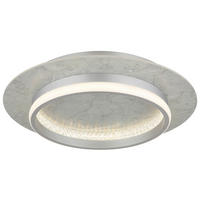 GLOBO LED-Deckenleuchte MARY 62000102 Opal silber klar Metall Kunststoff H/D: ca. 8,2x40 cm 1 Brennstellen MARY - klar/Opal (40,00/8,20cm) - GLOBO